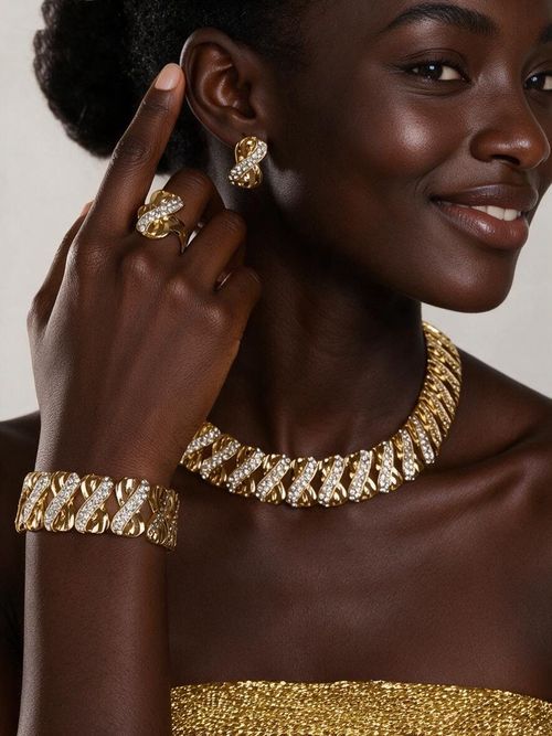 Gold-plated 4-piece Jewelry Set