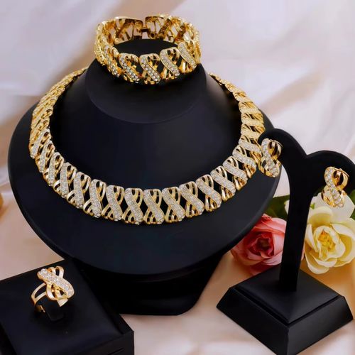 Gold-plated 4-piece Jewelry Set