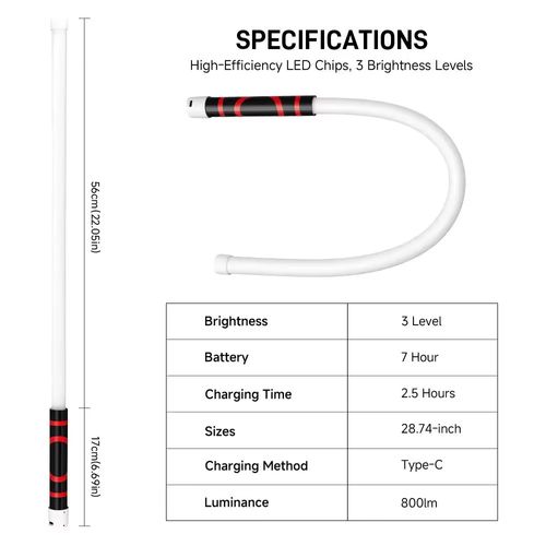 Flexible COB LED Work Light Rechargeable Magnetic for Auto Repair