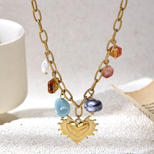 Natural Resin Necklace