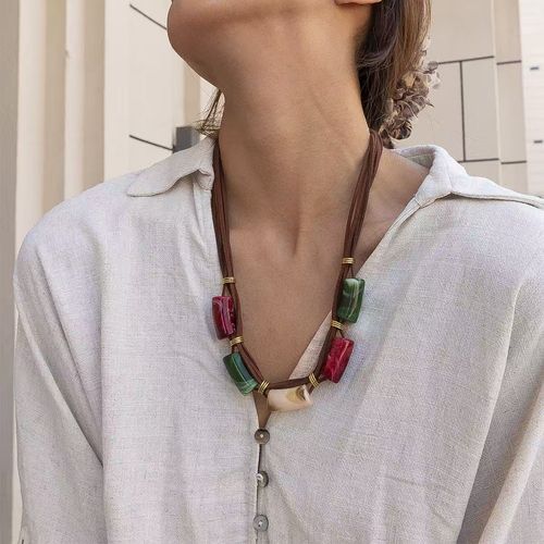 Natural Resin Necklace