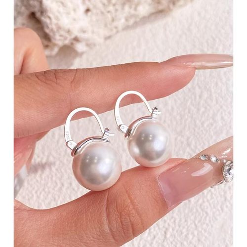 pearl earrings 14mm