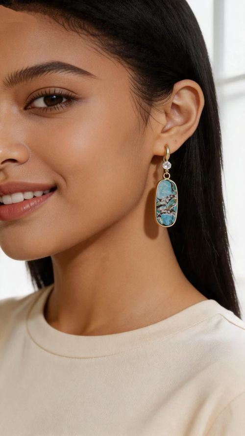 Natural Gemstone Earrings