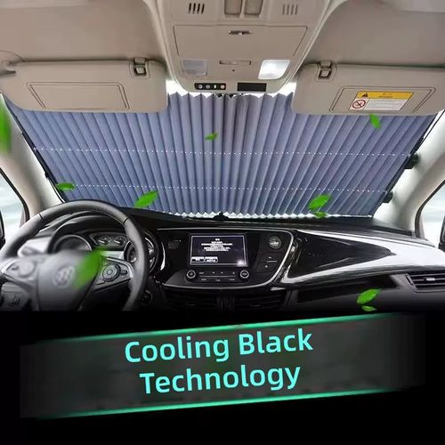 actory Direct UV Protection Retractable Car Windshield Sunshade, Strong Suction Cups No Drilling, One-Click Rebound, 2026 Upgraded Heat Insulation Aluminum Foil, Cuttable Universal Size