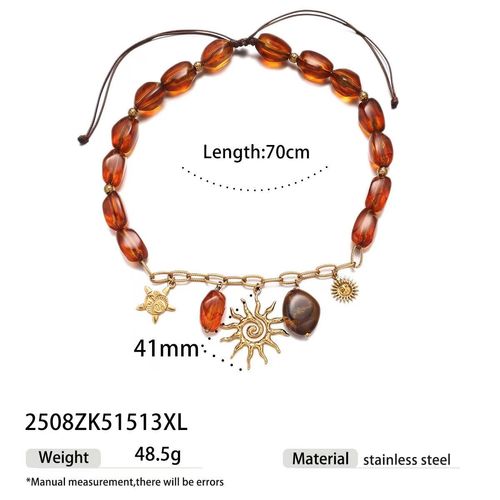 Natural Resin Necklace