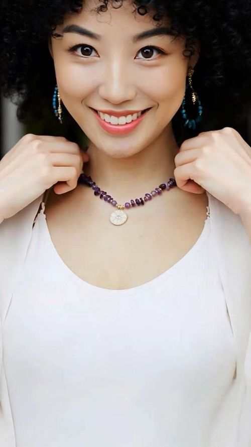 Natural Amethyst Free-form Necklace