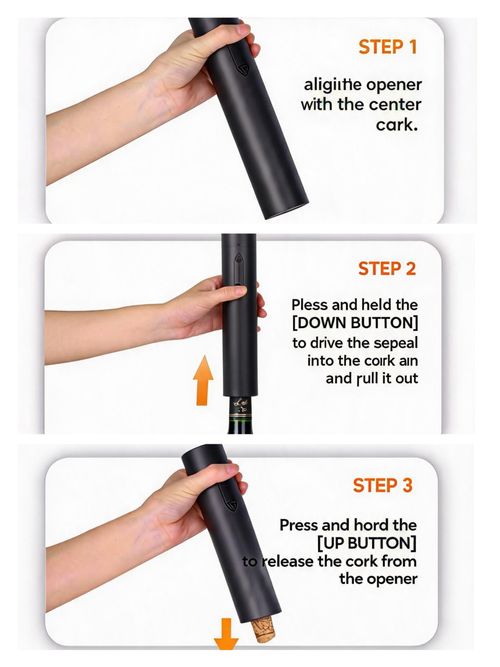 4Pcs USB Rechargeable Automatic Electric Red Wine Opener Kit