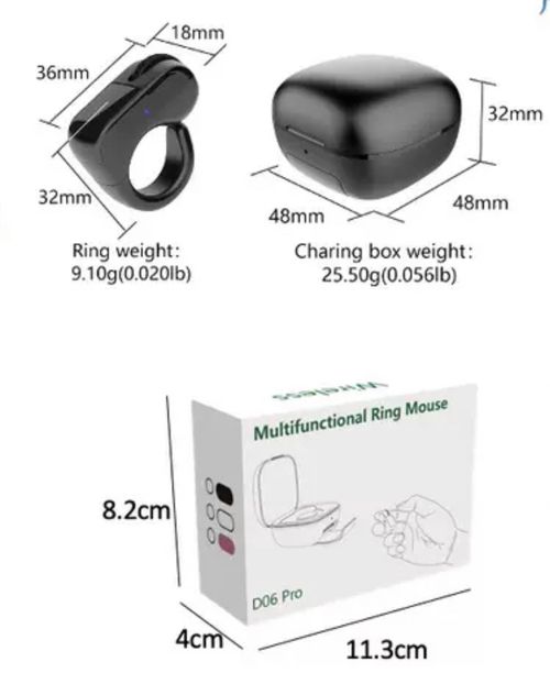 D06 Pro 3-in-1 Smart Ring Air Mouse