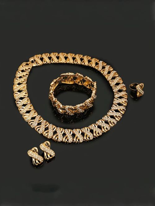 Gold-plated 4-piece Jewelry Set