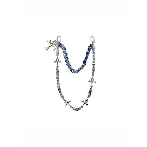 Denim Cross Waist Chain