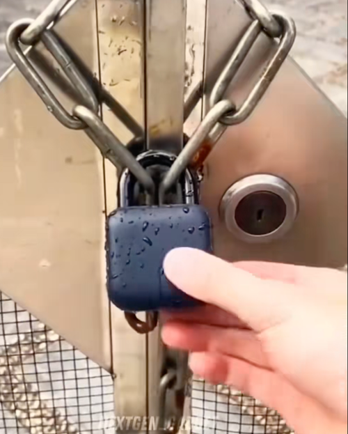 Zinc Alloy Smart Fingerprint Password Padlock Multi-scene Use
