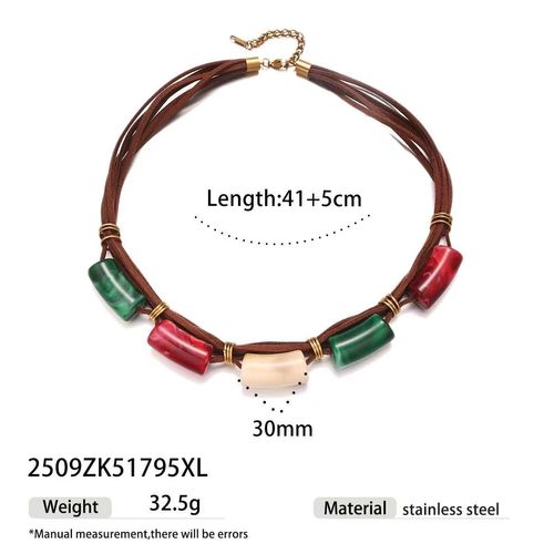 Natural Resin Necklace