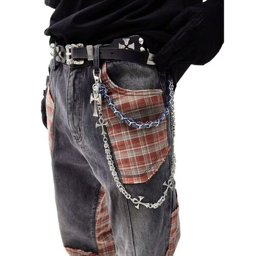 Denim Cross Waist Chain