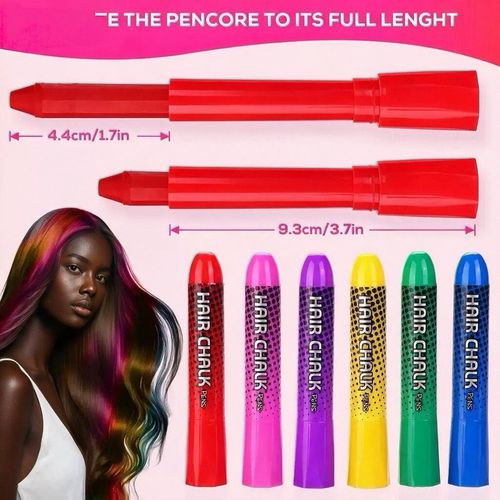 Water-Soluble Washable Hair Color Stick, DIY Hair Makeup Crayons