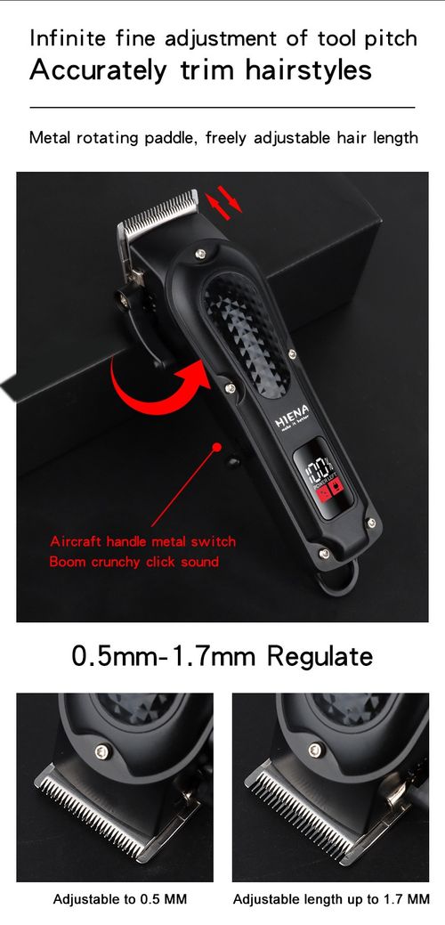 Premium Heavy Metal Hair Clipper Trimmer Set, Top Brand 10+ Years Durable Cordless Barber Kit for Ghana Men