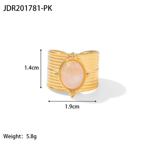 Natural Stone Open Ring