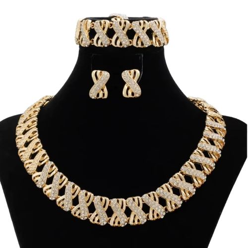 Gold-plated 4-piece Jewelry Set