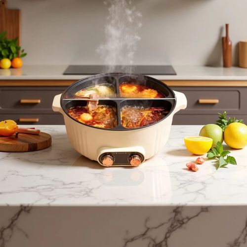 4-Grid Non-Stick Electric Pan