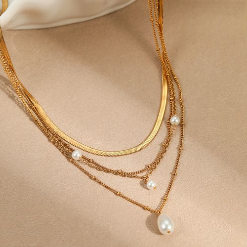 multi-layer-pearl-chain-necklace