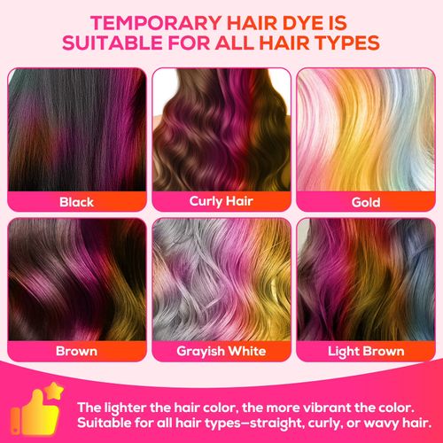 Water-Soluble Washable Hair Color Stick, DIY Hair Makeup Crayons