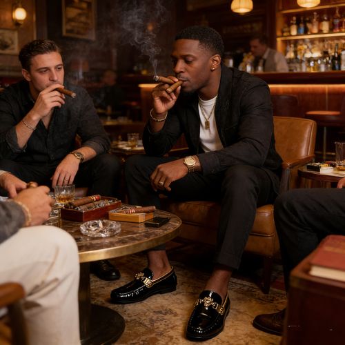 Mocassins Homme Luxe Noir