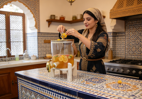 Carafe à jus en verre borosilicate de haute qualité  إبريق عصير مصنوع من زجاج البوروسيليكات عالي الجودة