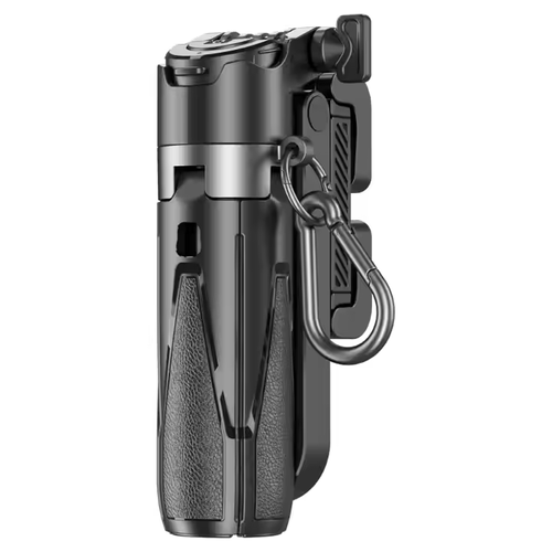 2025New 15mini aluminum alloy selfie stick tripod, with key chain bluetooth remote control mobile phone holder detachable rotate（delivery in 3 days）