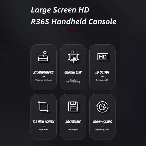 It is price down! This game handheld has the most emulators I've ever used, and the price is astonishingly cheap! 1G running 128G large memory cross-border new R36S open source handheld game console retro GBA arcade classic FC arcade portable PSP（delivery in 3 days）