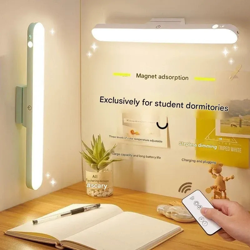 Cool LED Desk Lamp, Magnetic Bedside Lamp, Dormitory Essential, Student Study Lamp, USB Makeup Lamp