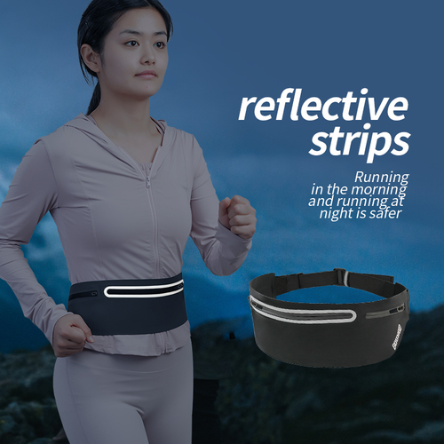2026New Adjustable Slim Belt Fanny Pack With Three Pockets Resistance Windproof Waist Pack Hiking Fitness Fanny Packs