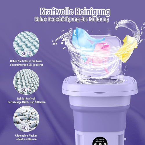 2026 Hot High Quality Foldable Mini Shoes Clothes Wash Machine Portable Small Washing Machine with Rotary Drying Mini Washer