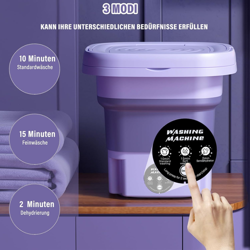 2026 Hot High Quality Foldable Mini Shoes Clothes Wash Machine Portable Small Washing Machine with Rotary Drying Mini Washer