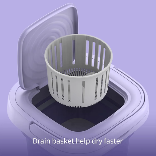 2026 Hot High Quality Foldable Mini Shoes Clothes Wash Machine Portable Small Washing Machine with Rotary Drying Mini Washer
