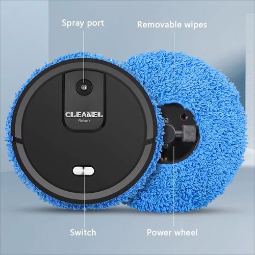 3 in 1 Intelligent Sweeping Robot Vacuum Cleaner Rechargeable Mopping Vacuum Cleaners Humidifying Spray Household Robot Cleaner