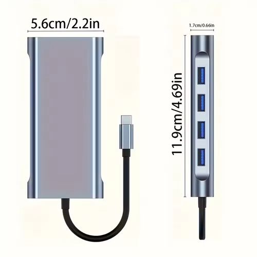 Multi Type c Hub 11 in 1 Usb c Docking Station Adapter Acasis USB3.0 HDMI VGA RJ45 Ethernet SDTF imac Accessories for Pro Users