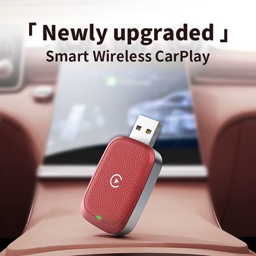 Wireless CarPlay adapter, convert wired CarPlay to wireless, plug-and-play CarPlay wireless adapter, automatic connection