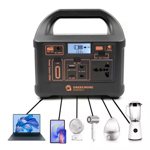 200W Outdoor Camping Backup Power Enerador Solar Portatil Rechargeable Electric Portable Solar Generator Mini Power Station