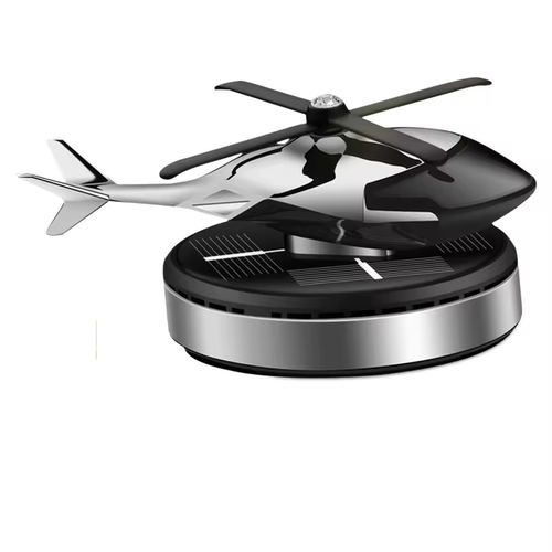 Solar-Powered Rotating Helicopter Perfume for Car Interiors - Essential Oil Fragrance, Solar-Powered Aircraft Air Freshener for Cars