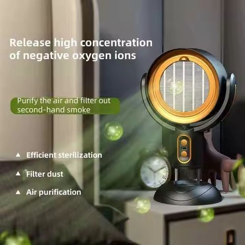 Desktop Range Hood Purifier Portable Strong Suction Kitchen Hot Pot BBQ Camping Smart USB Mini Range Hood Exhaust Fan