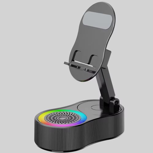360-Degree Rotating Portable for Bluetooth Speaker Cross-Border Phone Holder Mini Flexible Lifting Power Bank Atmosphere