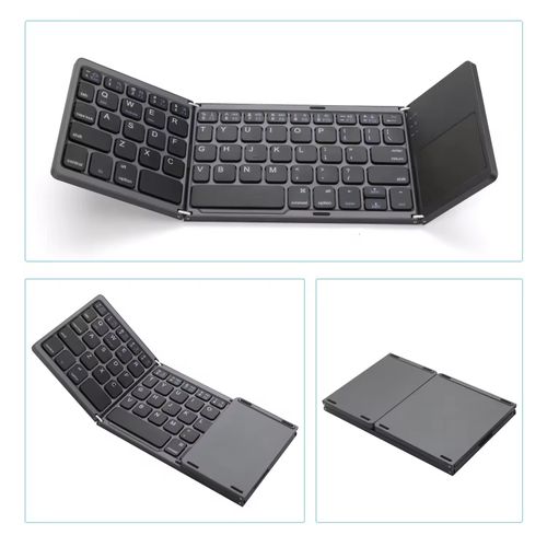 ⌨️Fam! Wireless foldable keyboard—3 levels! 📱 Works with iPad, iOS, tablets. Dropshipping, easy to carry! Grab now! ✨
