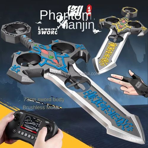 HUADA Novelty 73CM Brushless Stunt Remote Control Flying Sword Aircrafts Toys Gesture Sensor Control RC Flying Sword Toys