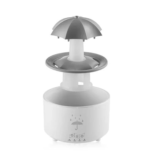 New Design Rotating Umbrella Water Drops Essential Oils Diffusers Aromatherapy Humidifier Colorful LED Night Light