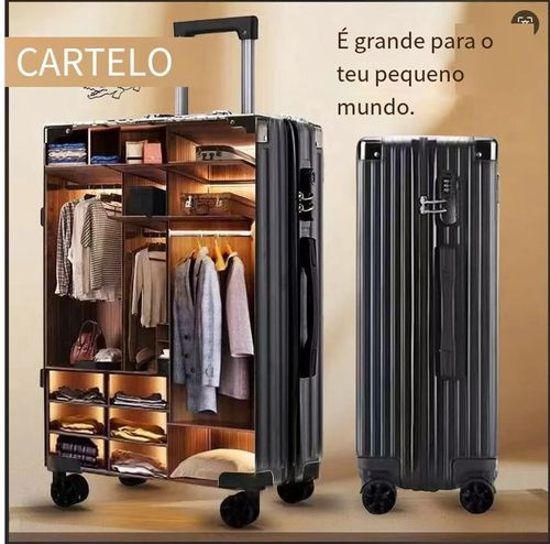 Luxury 24-Inch Carry-On Business Aluminum Luggage with Brake-Activated Spinner Wheels, High-End Modern Style Suitcase