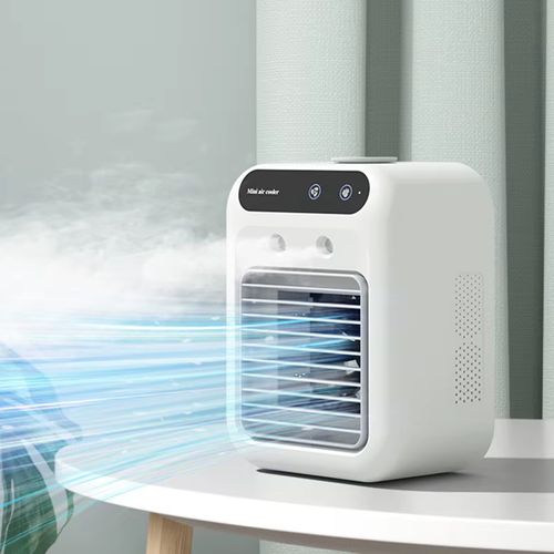 Portable room mini air conditioner, household rechargeable water air cooler