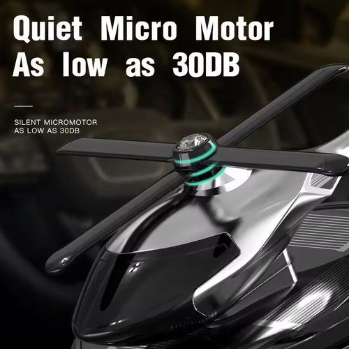 Solar-Powered Rotating Helicopter Perfume for Car Interiors - Essential Oil Fragrance, Solar-Powered Aircraft Air Freshener for Cars