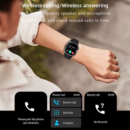 X31 Smart Watch With LED Light for Sports Men Triple Defense 2.01inch Square Screen IP68 Waterproof Dafit App Smartwatch