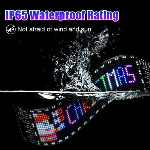 Car Rear Window Expression Light Flexible Advertising Screen Car LED Scroll Subtitles Display USB Windshield Electronic Screen