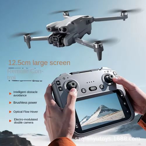 GT50 Screen RC Drone 480P HD 100m Transmission Obstacle Avoidance Aerial Photography Quadcopter Brushless Motor Remote Control
