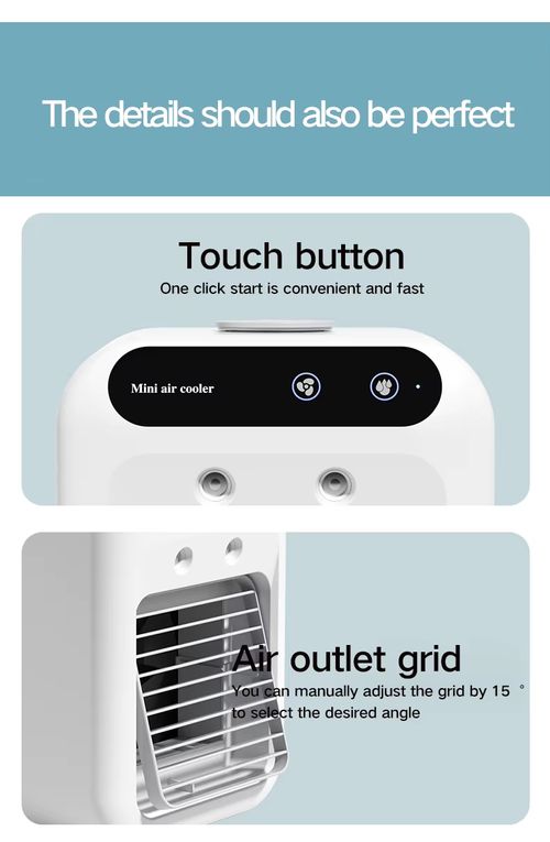 Portable room mini air conditioner, household rechargeable water air cooler
